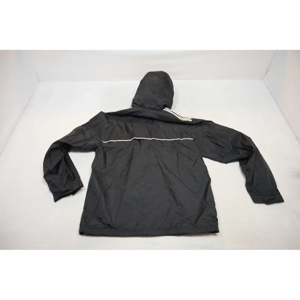 Adidas Track Jacket Dark Blue Striped Performance Full Zip Athletic Mens Large‎